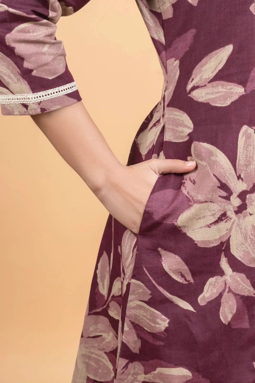 Purple A-Line Kurti