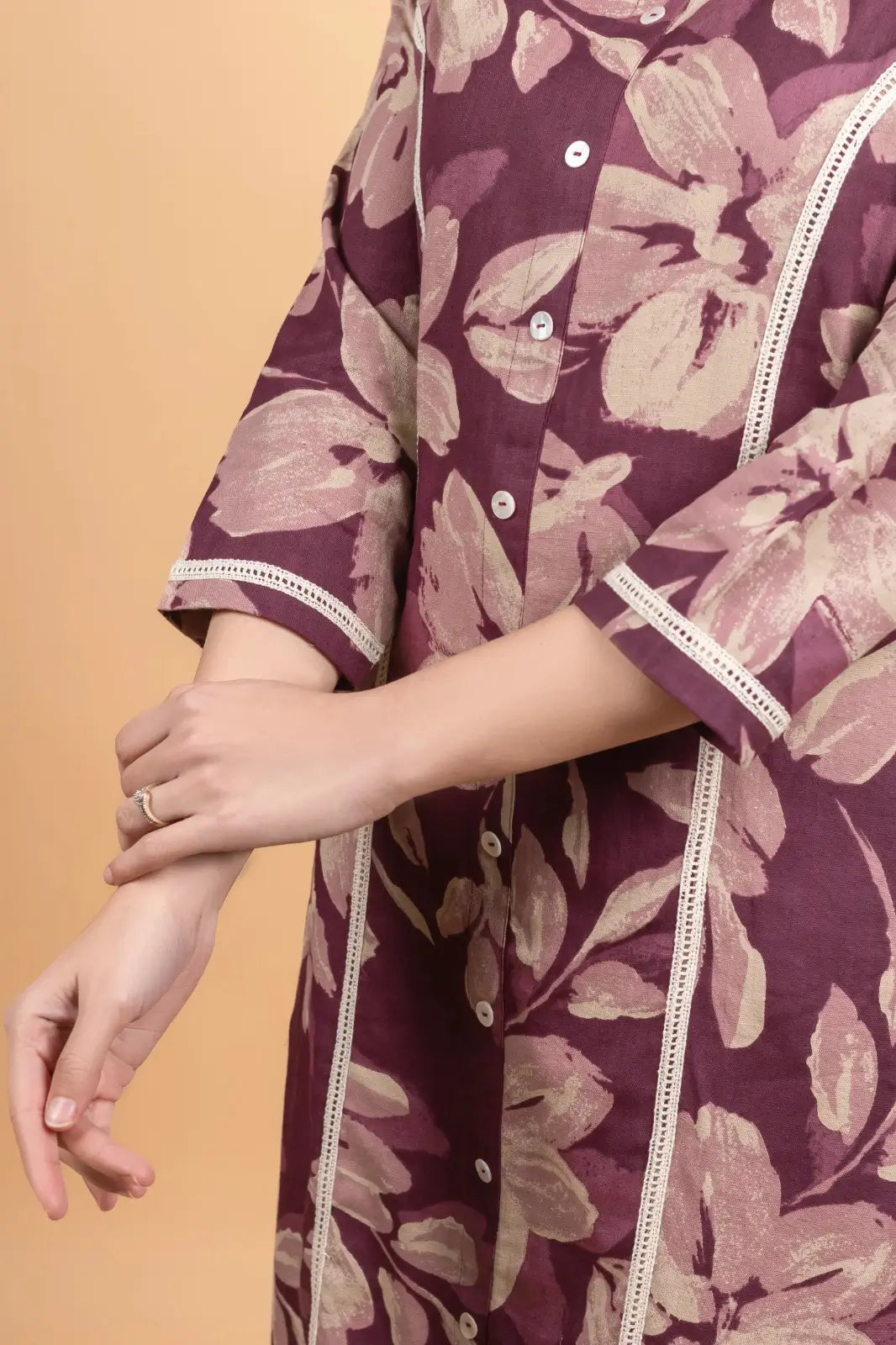Purple A-Line Kurti