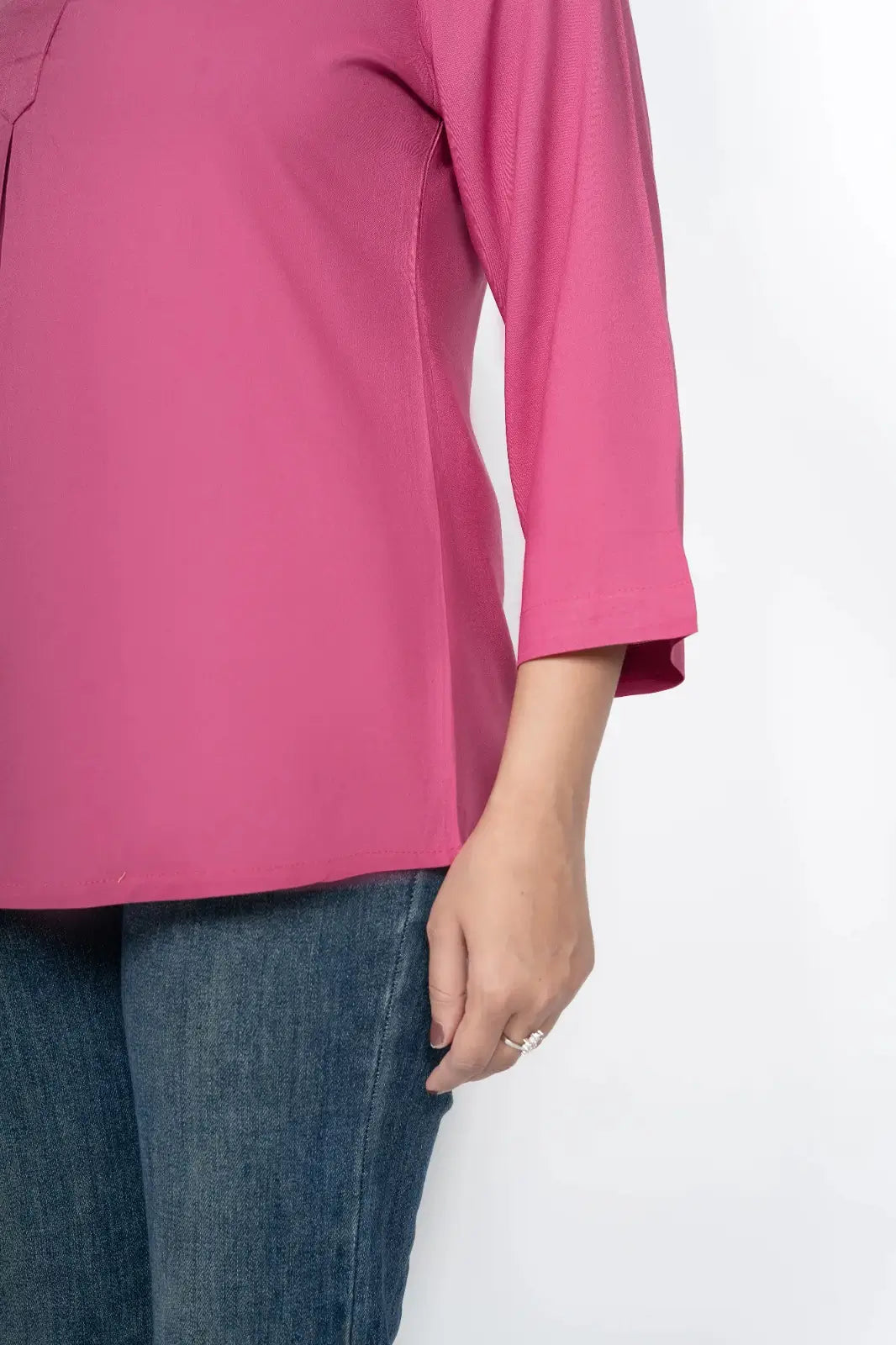 Onion Viscose Pleated Top