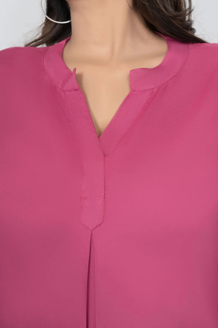 Onion Viscose Pleated Top