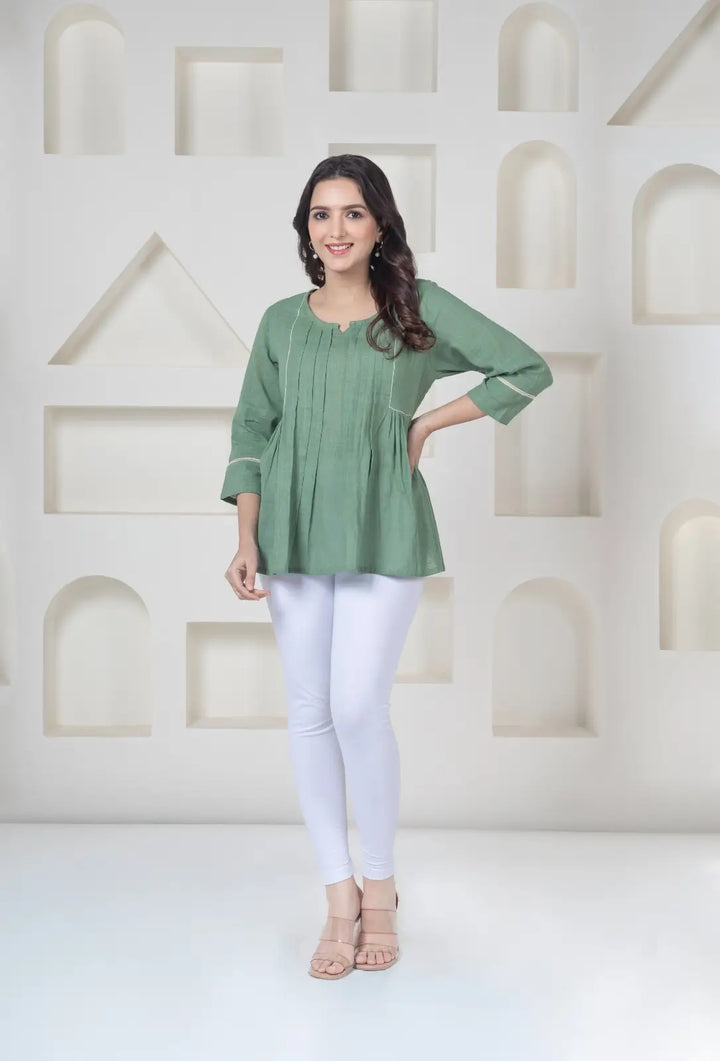 Green Solid Top
