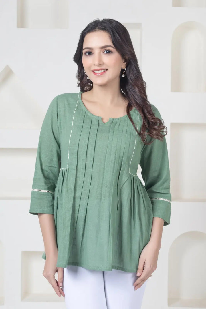 Green Solid Top