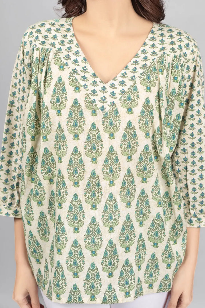 Off-White Printed Top