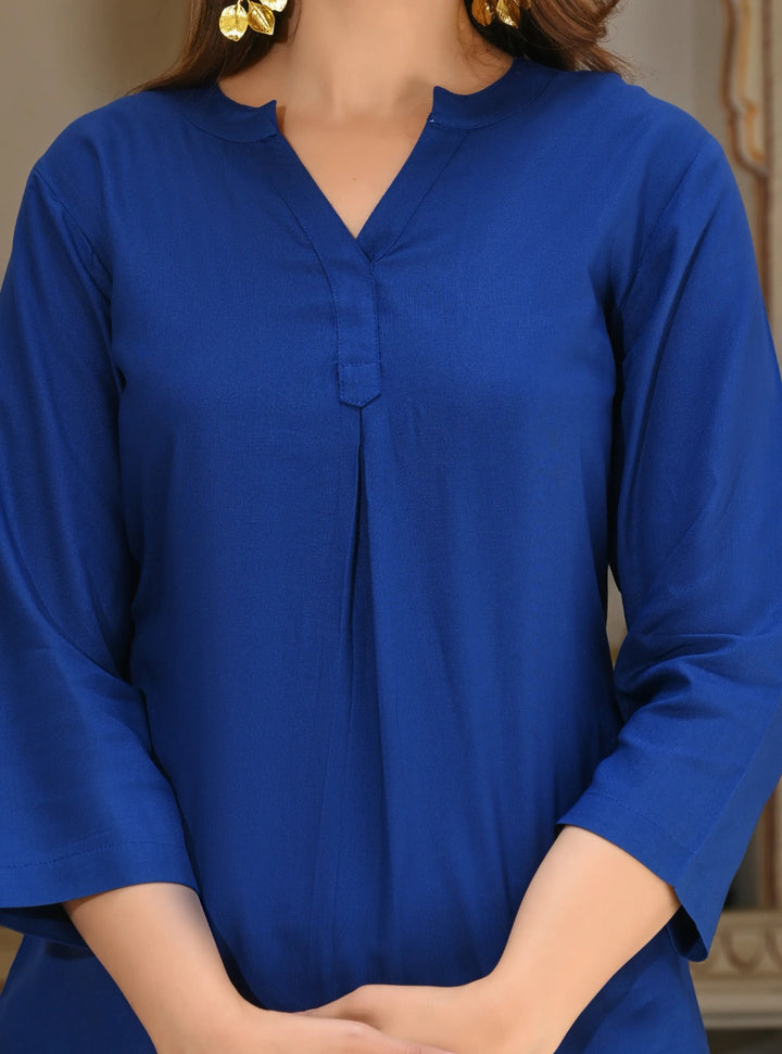 Royal Blue  Viscose co-ord set