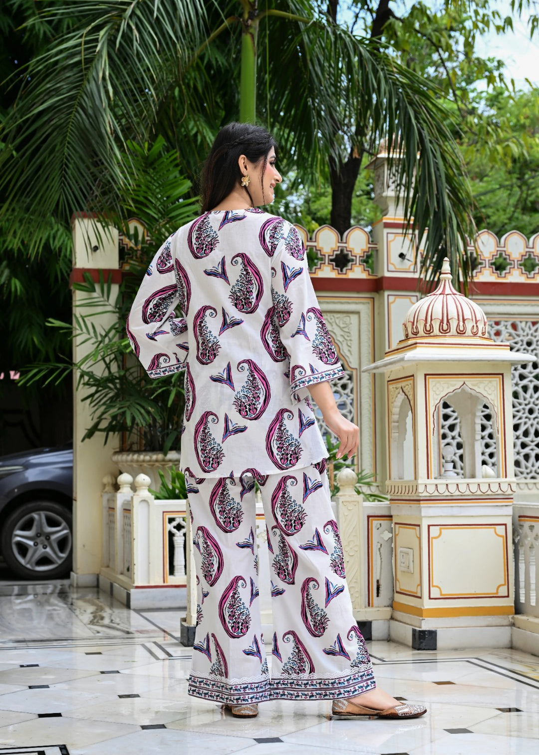 Paisley printed cotton co-ord set
