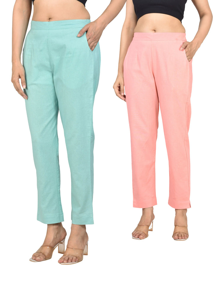 AIRY LINEN PANTS COMBO - (PACK OF 2)