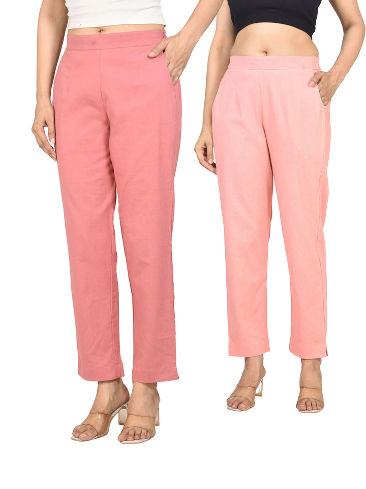 AIRY LINEN PANTS COMBO - (PACK OF 2)