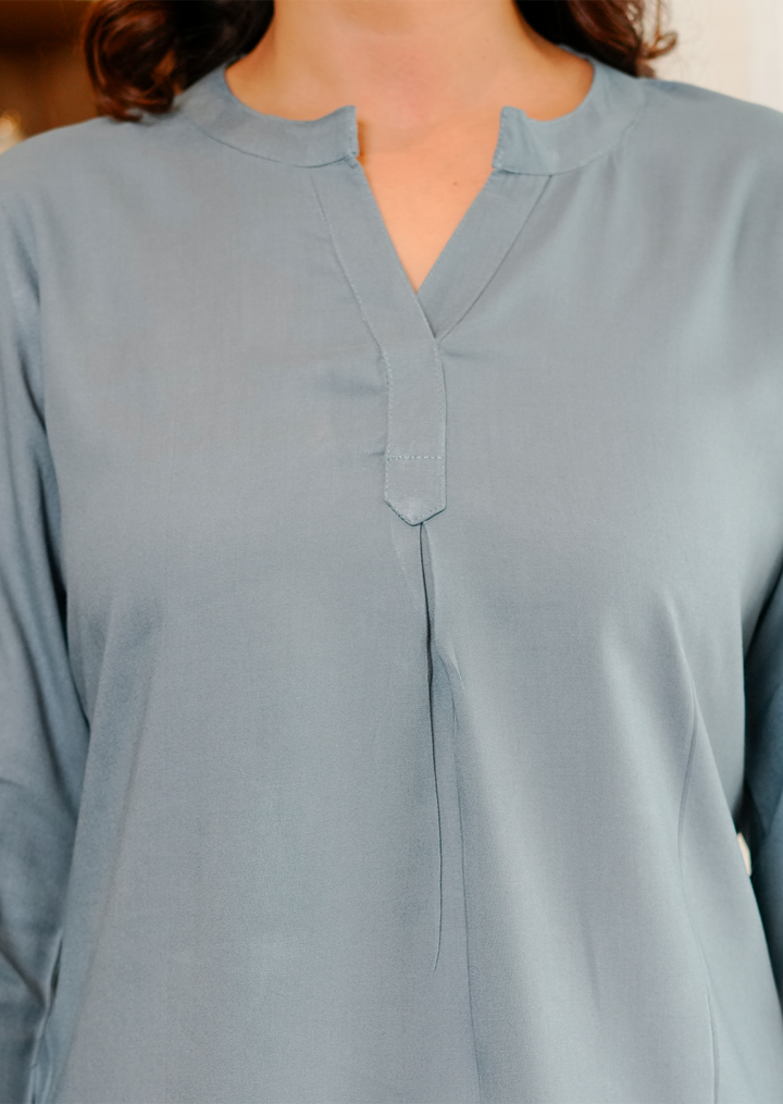 Blue Grey Viscose co-ord set